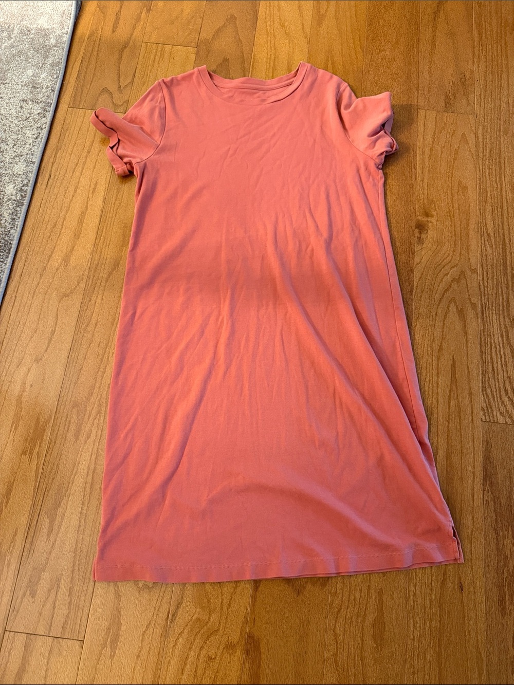a new day Coral Crewneck Short-Sleeve Midi Dress